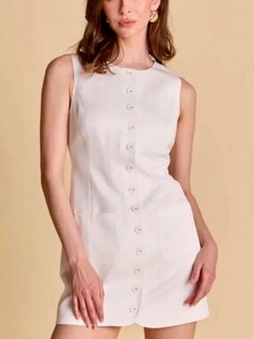 light blue linen shift dress Tao Dress - Linen Shift Dress main image 0